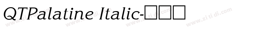 QTPalatine Italic字体转换